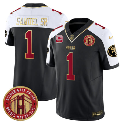 Men's 49ers Golden Gate Bridge Patch Vapor Limited Jersey - All Stitched