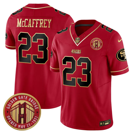 Men's 49ers Golden Gate Bridge Patch Vapor Limited Jersey - All Stitched