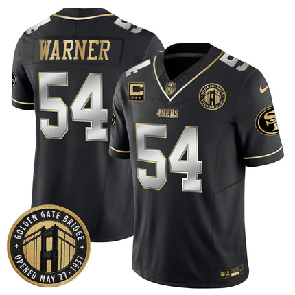Men's 49ers Golden Gate Bridge Patch Vapor Limited Jersey - All Stitched