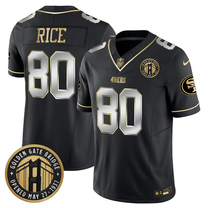 Men's 49ers Golden Gate Bridge Patch Vapor Limited Jersey - All Stitched