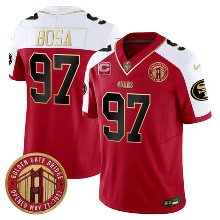 Men's 49ers Golden Gate Bridge Patch Vapor Limited Jersey - All Stitched