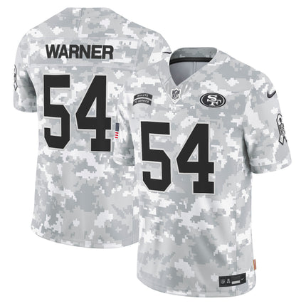 49ers 2024 Salute to Service Vapor Limited Jersey - Arctic Camo - All Stitched