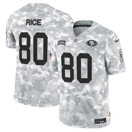 49ers 2024 Salute to Service Vapor Limited Jersey - Arctic Camo - All Stitched