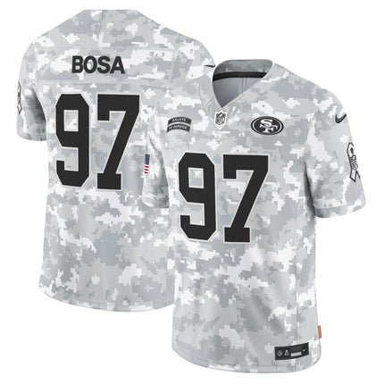 49ers 2024 Salute to Service Vapor Limited Jersey - Arctic Camo - All Stitched