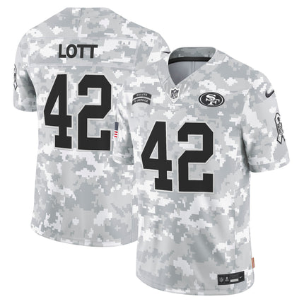 49ers 2024 Salute to Service Vapor Limited Jersey - Arctic Camo - All Stitched