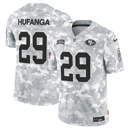 49ers 2024 Salute to Service Vapor Limited Jersey - Arctic Camo - All Stitched