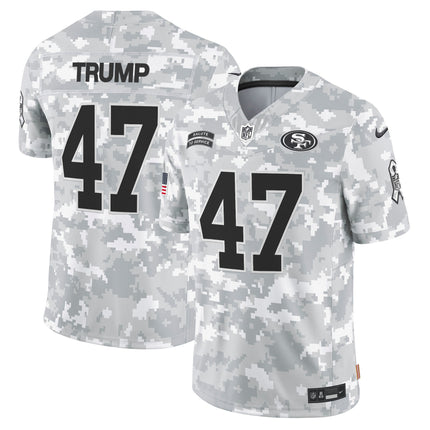 49ers 2024 Salute to Service Vapor Limited Jersey - Arctic Camo - All Stitched