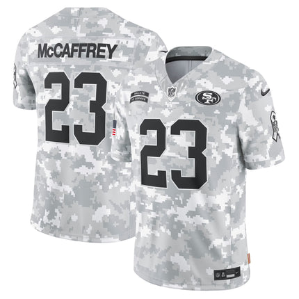 49ers 2024 Salute to Service Vapor Limited Jersey - Arctic Camo - All Stitched