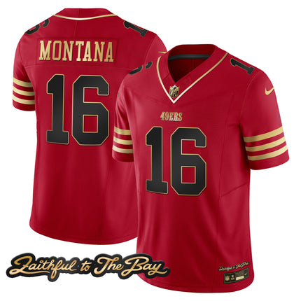 Men's 49ers Faithful To The Bay Patch Vapor Limited Jersey V3 - All Stitched