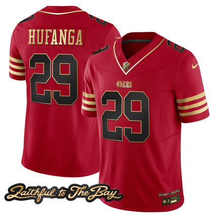 Men's 49ers Faithful To The Bay Patch Vapor Limited Jersey V3 - All Stitched