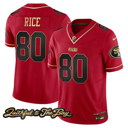 Men's 49ers Faithful To The Bay Patch Vapor Limited Jersey V3 - All Stitched