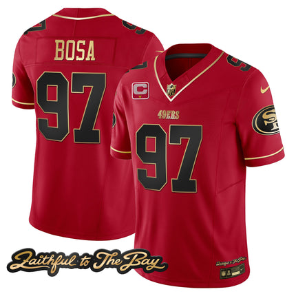 Men's 49ers Faithful To The Bay Patch Vapor Limited Jersey V3 - All Stitched