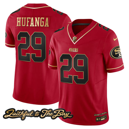 Men's 49ers Faithful To The Bay Patch Vapor Limited Jersey V3 - All Stitched