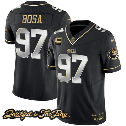 Men's 49ers Faithful To The Bay Patch Vapor Limited Jersey V3 - All Stitched