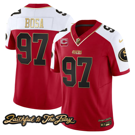 Men's 49ers Faithful To The Bay Patch Vapor Limited Jersey V3 - All Stitched