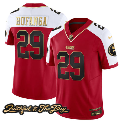 Men's 49ers Faithful To The Bay Patch Vapor Limited Jersey V3 - All Stitched
