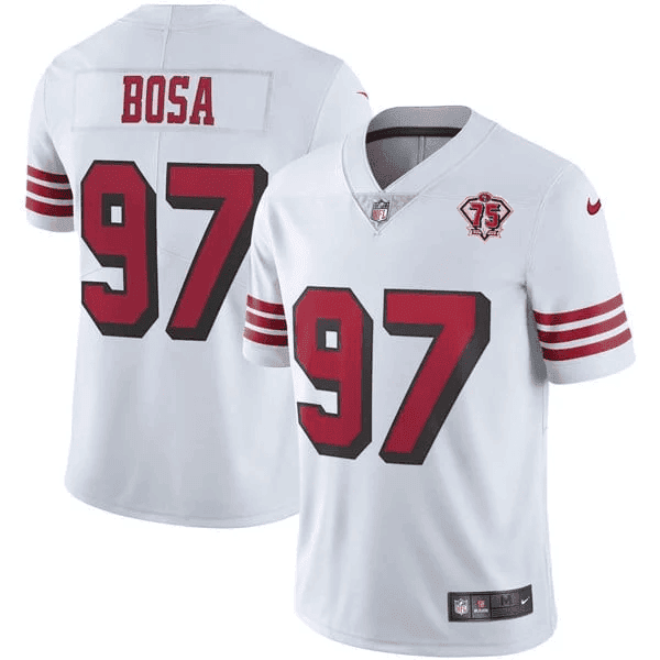 San Francisco 49Ers 75Th Anniversary Color Rush Jersey – All Stitched