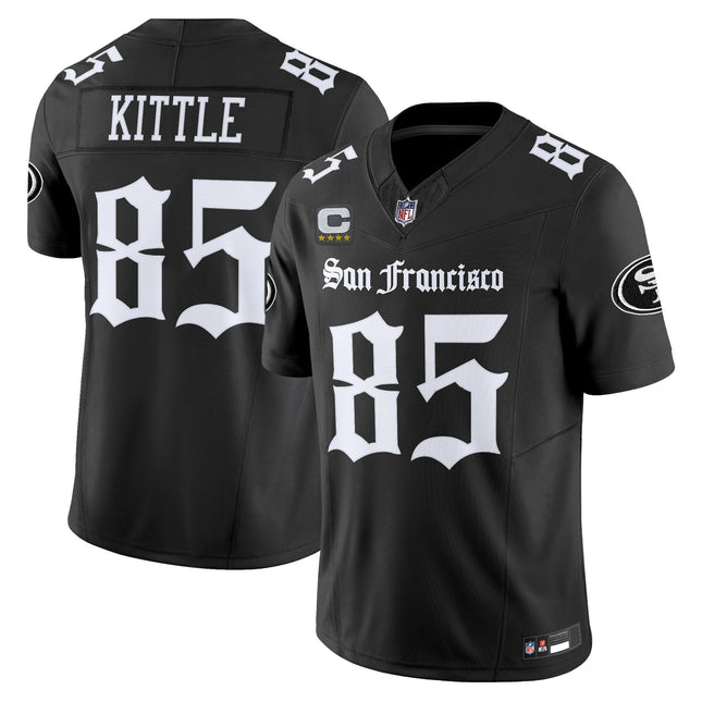 Men's San Francisco 49ers 'Gothic Edition' Vapor Limited Jersey - All Stitched