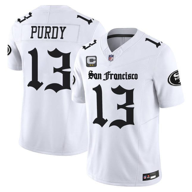 Men's San Francisco 49ers 'Gothic Edition' Vapor Limited Jersey - All Stitched