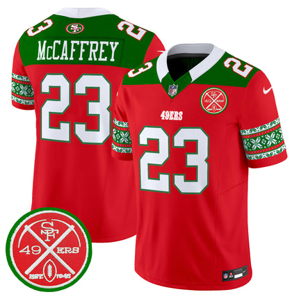 Men's 49ers 2024 Christmas Vapor Limited Jersey - All Stitched