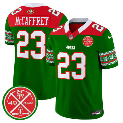 Men's 49ers 2024 Christmas Vapor Limited Jersey - All Stitched