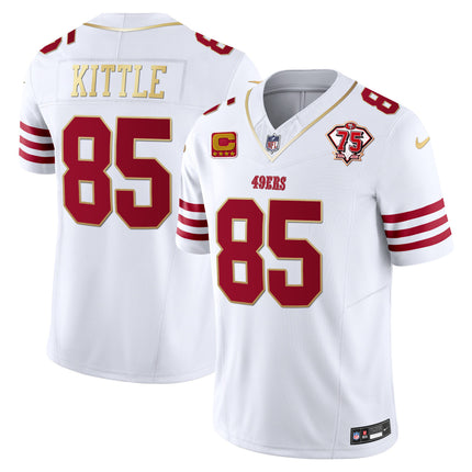 Men's 49ers 2023 Vapor Gold Trim Limited Jersey - All Stitched