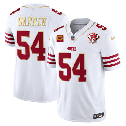 Men's 49ers 2023 Vapor Gold Trim Limited Jersey - All Stitched