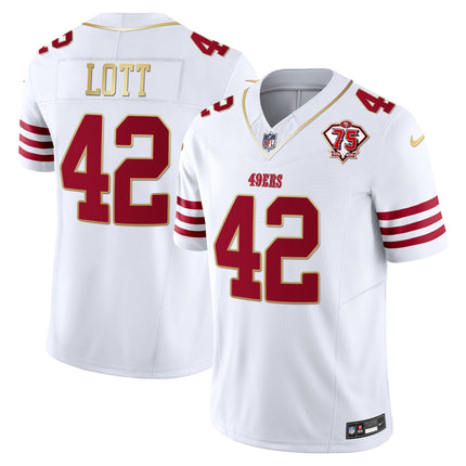 Men's 49ers 2023 Vapor Gold Trim Limited Jersey - All Stitched