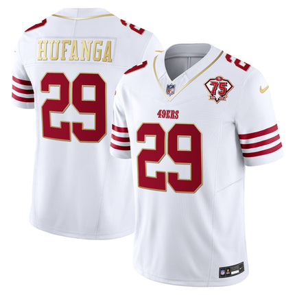 Men's 49ers 2023 Vapor Gold Trim Limited Jersey - All Stitched