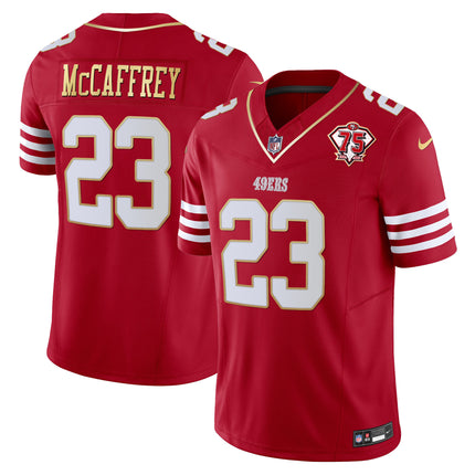 Men's 49ers 2023 Vapor Gold Trim Limited Jersey - All Stitched