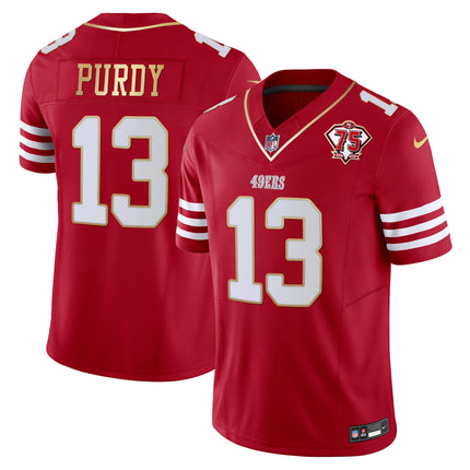 Men's 49ers 2023 Vapor Gold Trim Limited Jersey - All Stitched