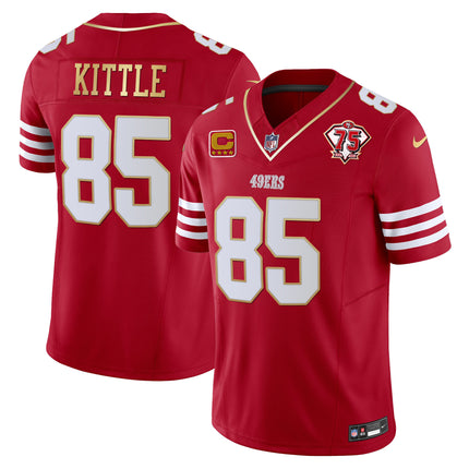 Men's 49ers 2023 Vapor Gold Trim Limited Jersey - All Stitched