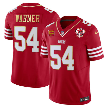 Men's 49ers 2023 Vapor Gold Trim Limited Jersey - All Stitched