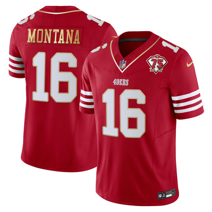 Men's 49ers 2023 Vapor Gold Trim Limited Jersey - All Stitched