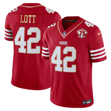 Men's 49ers 2023 Vapor Gold Trim Limited Jersey - All Stitched