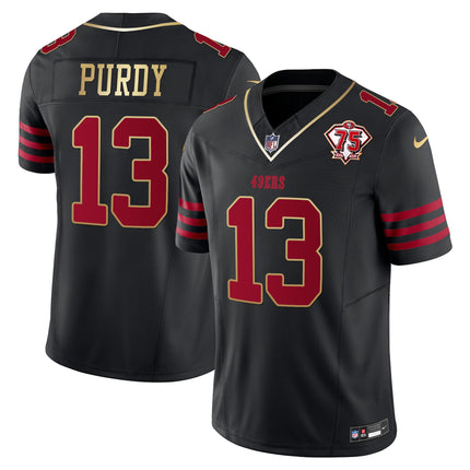 Men's 49ers 2023 Vapor Gold Trim Limited Jersey - All Stitched