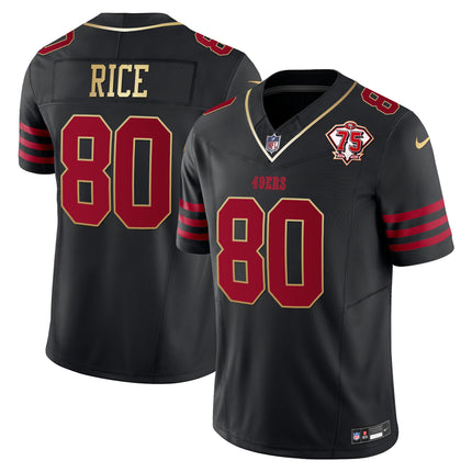 Men's 49ers 2023 Vapor Gold Trim Limited Jersey - All Stitched