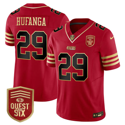 Men's 49ers Quest For Six Patch Vapor Limited Jersey - All Stitched