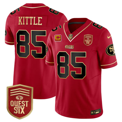 Men's 49ers Quest For Six Patch Vapor Limited Jersey - All Stitched