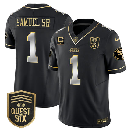 Men's 49ers Quest For Six Patch Vapor Limited Jersey - All Stitched