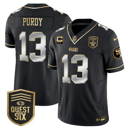 Men's 49ers Quest For Six Patch Vapor Limited Jersey - All Stitched