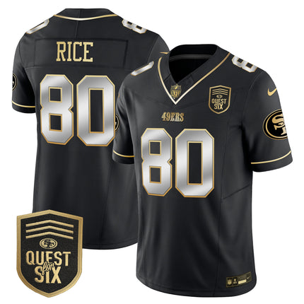 Men's 49ers Quest For Six Patch Vapor Limited Jersey - All Stitched