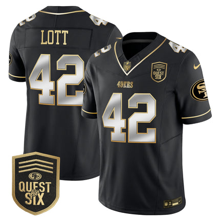 Men's 49ers Quest For Six Patch Vapor Limited Jersey - All Stitched