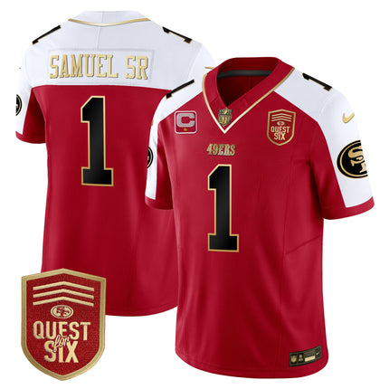 Men's 49ers Quest For Six Patch Vapor Limited Jersey - All Stitched