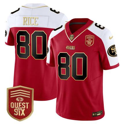 Men's 49ers Quest For Six Patch Vapor Limited Jersey - All Stitched