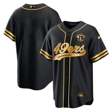 Men's 49ers Cool Base Gold Limited Jersey V2 - All Stitched