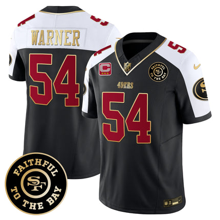 Men's 49ers Faithful To The Bay Patch Vapor Limited Jersey - All Stitched