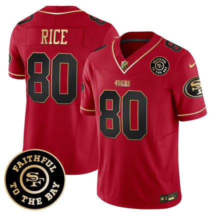 Men's 49ers Faithful To The Bay Patch Vapor Limited Jersey - All Stitched