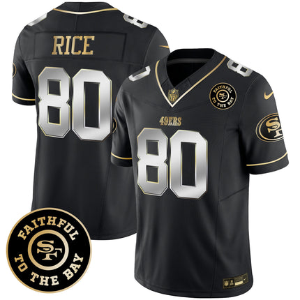 Men's 49ers Faithful To The Bay Patch Vapor Limited Jersey - All Stitched