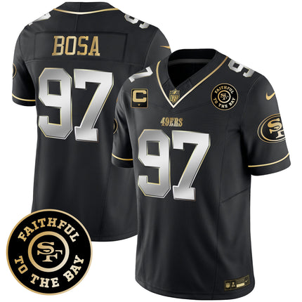 Men's 49ers Faithful To The Bay Patch Vapor Limited Jersey - All Stitched